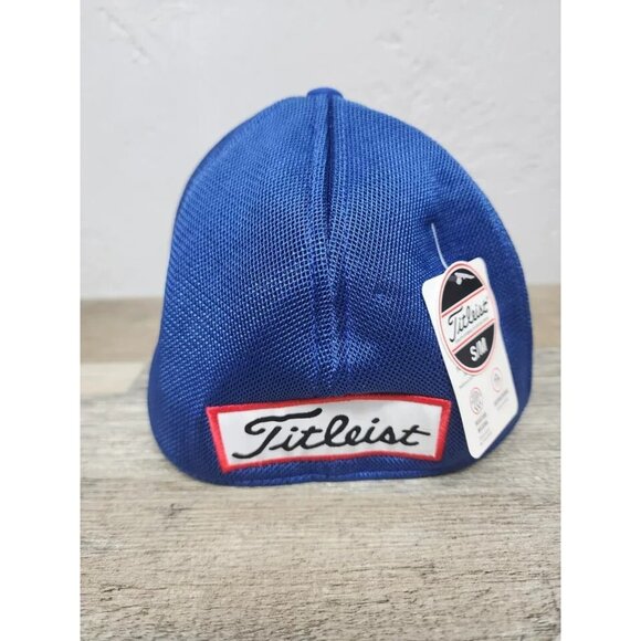 Titleist Tour Performance Mesh Hat Pro V1 FootJoy Royal Blue Flex SMALL/MEDIUM - Picture 8 of 8